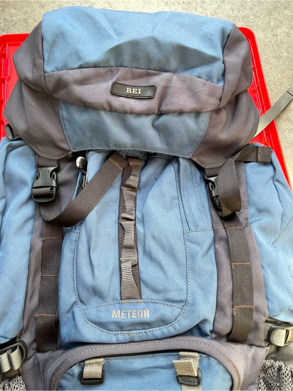Unbranded Blue and Gray Men's Travel Backpack